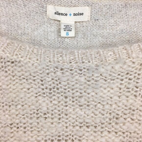 Silence + Noise S Anthro Cream multi Knit Sweater - Picture 5 of 6